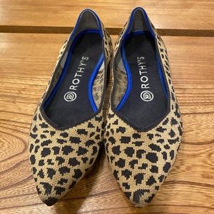 Rothys The Point in retired leopard print